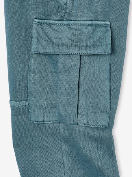 Jungen Jogginghose im Cargo-Style pfauenblau 5