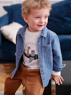 -Baby Jeanshemd mit Druckknöpfen, personalisierbar