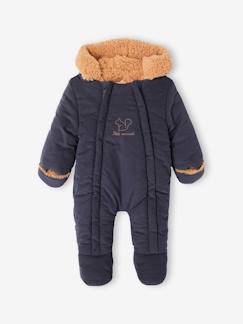 Baby Winter-Overall, Cord mit Teddyfleece-Futter und Recycling-Wattierung  [numero-image]