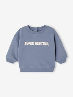 Baby Jungen Sweatshirt mit Message-Print, personalisierbar -  - [numero-image]