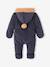 Baby Winter-Overall, Cord mit Teddyfleece-Futter und Recycling-Wattierung marine 2