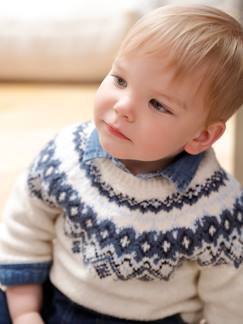 Weicher Jungen Baby Jacquard-Pullover  [numero-image]