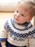 Weicher Jungen Baby Jacquard-Pullover wollweiß 1