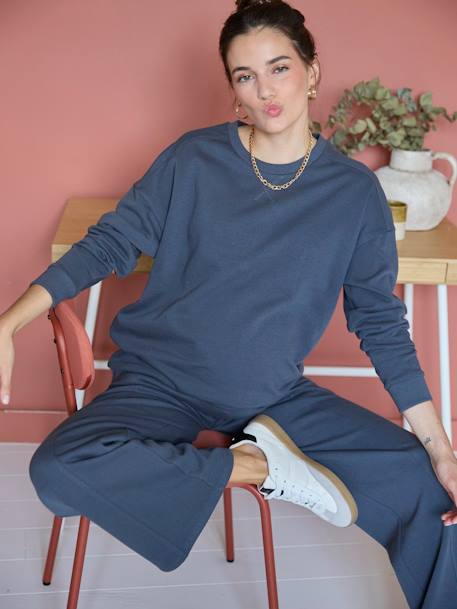 Umstands-Set: Sweatshirt & Joggpants schieferblau 3