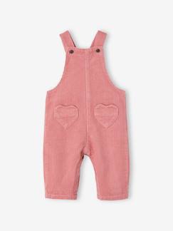 Babymode-Jumpsuits & Latzhosen-Baby Cord-Latzhose mit Herztaschen