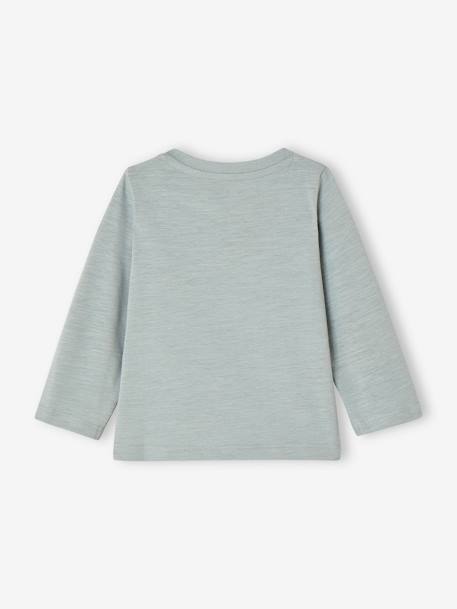 Baby Shirt mit Druckknöpfen und Bär Oeko-Tex aqua 4