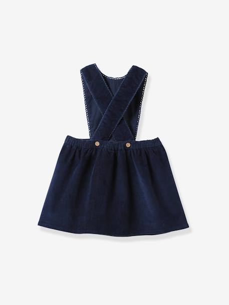 Baby Latzkleid aus Cord CYRILLUS nachtblau 2