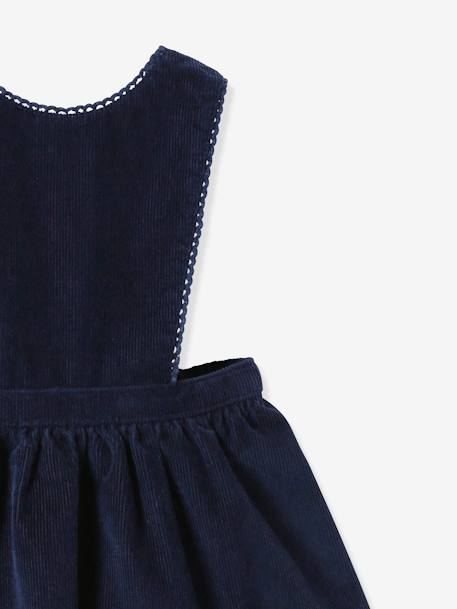 Baby Latzkleid aus Cord CYRILLUS nachtblau 3