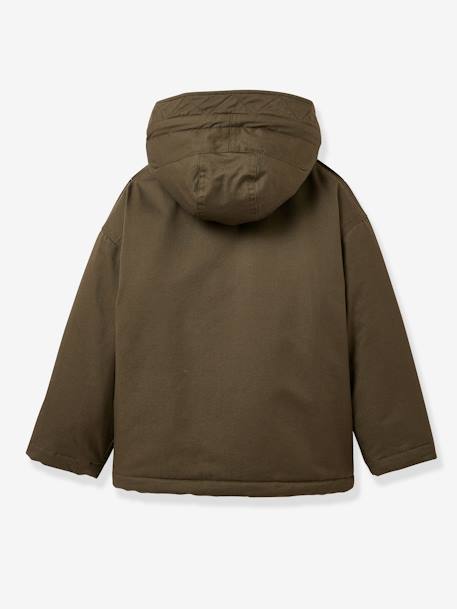 Mädchen Parka mit Leo-Futter CYRILLUS khaki 2