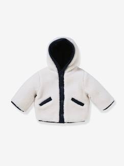 Babymode-Mäntel, Jacken, Overalls & Ausfahrsäcke-Wendbare Baby Kapuzenjacke CYRILLUS