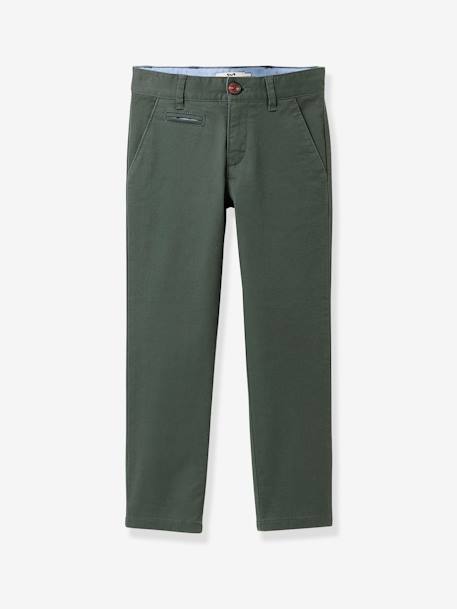 Jungen Chinohose CYRILLUS grün 1