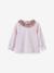 Baby Shirt mit Liberty-Kragen CYRILLUS, Bio-Baumwolle rosa 1