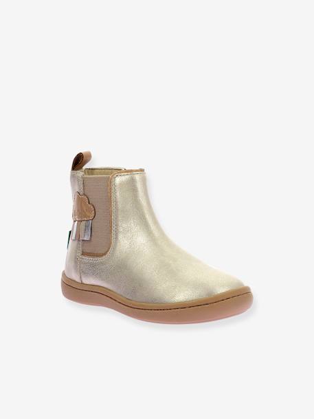 Mädchen Boots Kick pop KICKERS beige golden 1