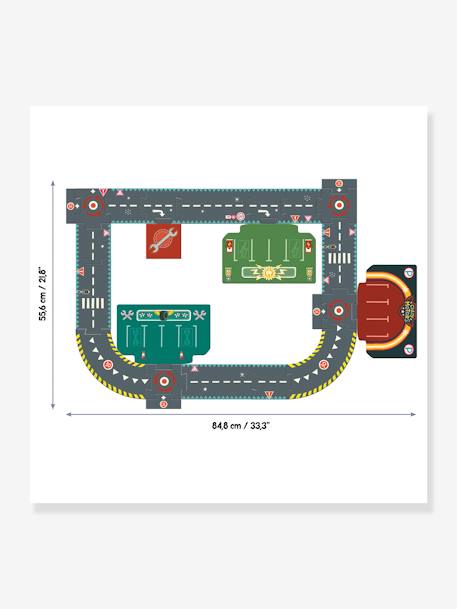 XL-Puzzle-Fahrstrecke für Spielautos CRAZY MOTORS DJECO mehrfarbig 5