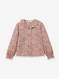 Mädchen Bluse aus Liberty-Stoff mit Kragen CYRILLUS  [numero-image]