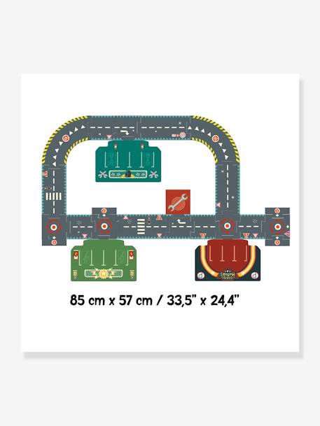 XL-Puzzle-Fahrstrecke für Spielautos CRAZY MOTORS DJECO mehrfarbig 2