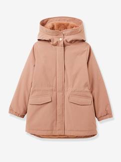 Maedchenkleidung- Jacken & Mäntel-Mäntel & Parka-Mädchen Jacke mit Webpelz-Futter CYRILLUS