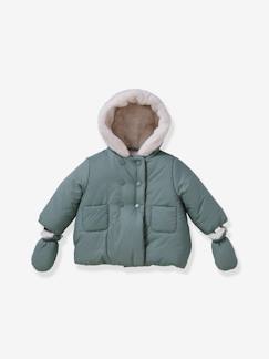 Baby Winterjacke mit Fäustlingen CYRILLUS, mit Recycling-Polyester  [numero-image]