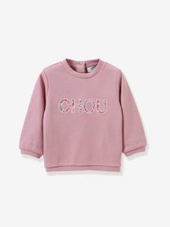 Babymode-Pullover, Strickjacken & Sweatshirts-Sweatshirts-Baby Sweatshirt mit Liberty-Schriftzug CHOU CYRILLUS