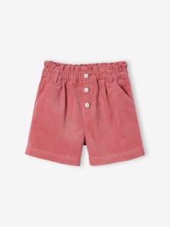 Maedchenkleidung-Shorts & Bermudas-Mädchen Paperbag-Shorts aus Cord