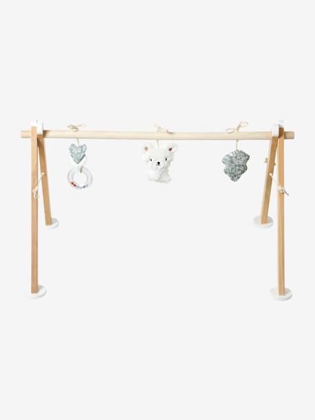 Baby Spielbogen WOLKE UND STERNE, Holz FSC® natur+rosa 8