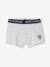 Bio-Kollektion: 7er-Pack Jungen Boxershorts mit Wochentag und Schriftzug grau meliert 6