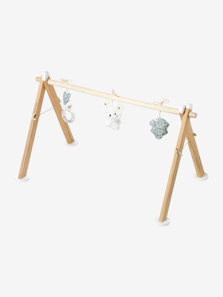 Baby Spielbogen WOLKE UND STERNE, Holz FSC® natur+rosa 7