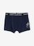 Bio-Kollektion: 7er-Pack Jungen Boxershorts mit Wochentag und Schriftzug grau meliert 5