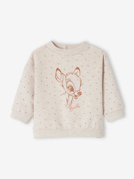 Baby Sweatshirt Disney Animals mit Aufdruck beige meliert 1