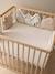 Baby Bettumrandung/Laufgitterpolster HYGGE beige bedruckt 1