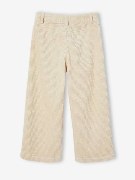 Weit geschnittene Mädchen Cordhose, Bundweite verstellbar beige 5