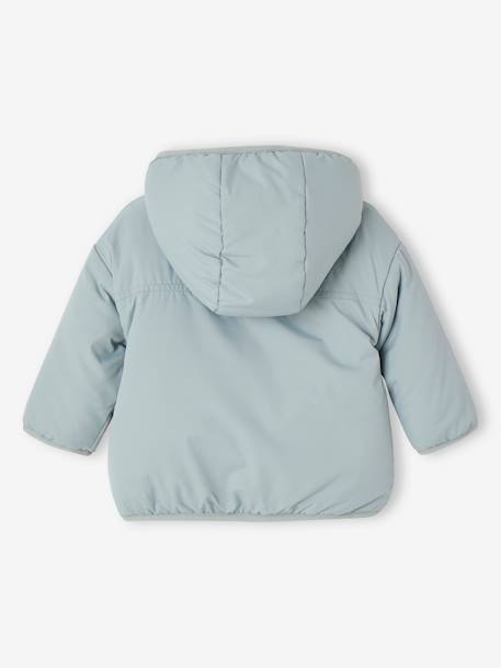 Warme Baby Wendejacke mit Recycling-Polyester aqua 3