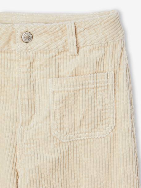 Weit geschnittene Mädchen Cordhose, Bundweite verstellbar beige 6