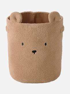 Kinderzimmer-Aufbewahrung-Boxen, Kisten & Körbe-Kinderzimmer XL Aufbewahrungskorb BÄR, Teddyfleece