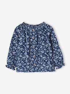 Babymode-Geblümte Mädchen Baby Bluse aus Musselin