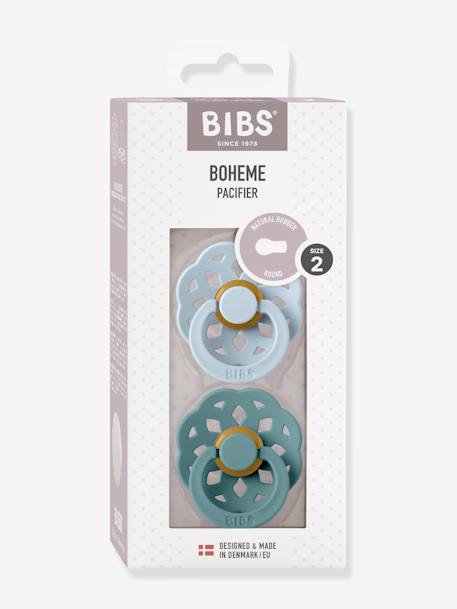 2er-Pack Beruhigungssauger BOHÈME BIBS, Gr. 2 (6-18 Monate) beige+gelb+hellblau+aqua 5