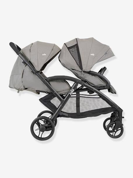 Geschwister-Kinderwagen EVALITE DUO JOIE grau+schwarz 3