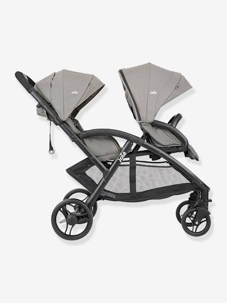 Geschwister-Kinderwagen EVALITE DUO JOIE grau+schwarz 2