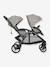 Geschwister-Kinderwagen EVALITE DUO JOIE grau+schwarz 2