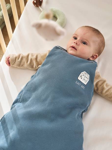 Baby Schlafsack mit langen, abnehmbaren Ärmeln HYGGE graublau 6