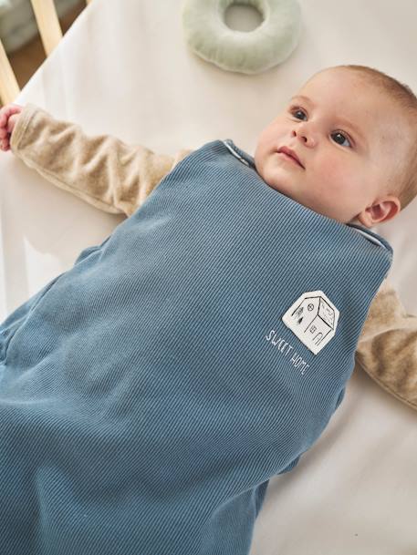 Baby Schlafsack mit langen, abnehmbaren Ärmeln HYGGE graublau 5