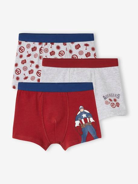 3er-Pack Jungen Boxershorts MARVEL AVENGERS set rot 1