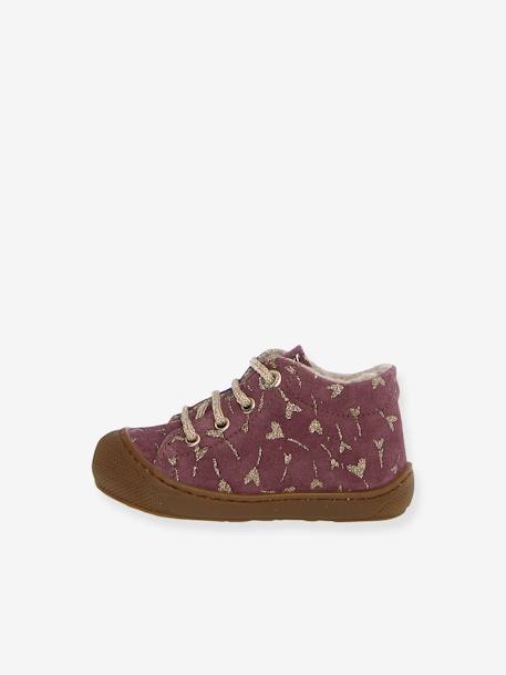 Baby Lauflernschuhe aus Veloursleder NATURINO violett 3