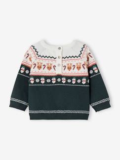 Babymode-Pullover, Strickjacken & Sweatshirts-Baby Weihnachtspullover, Jacquardstrick