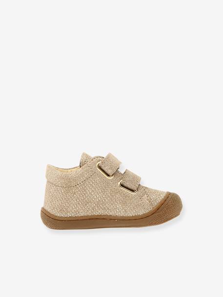 Baby Lauflernschuhe mit Klett aus weichem Leder NATURINO hellrosa 2