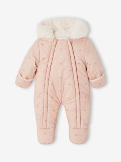 Babymode-Baby Winter-Overall mit Herzen, Recycling-Material