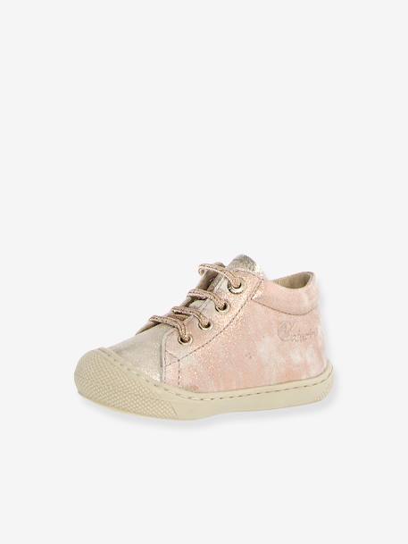 Baby Lauflernschuhe mit Schnürung COCOON NATURINO rosa 1