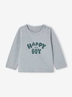 Babymode-Shirts & Rollkragenpullover-Shirts-Weiches Baby Ringelshirt mit Druckknöpfen Oeko-Tex