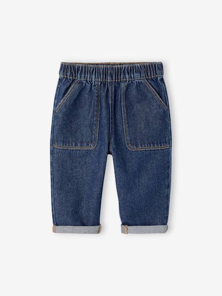 Baby Jeans mit Dehnbund blue stone+dunkelblau 5