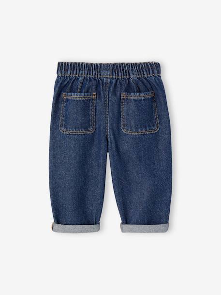 Baby Jeans mit Schlupfbund blue stone+dunkelblau 6